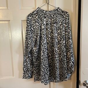 Loft  brand Blouse - size Large. Leopard print